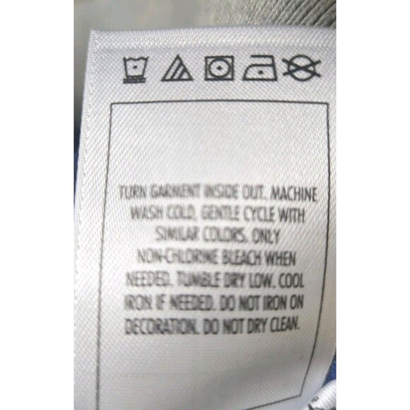 Vintage Disney Parks 1971 Letterman Jacket Unisex Large Blue Snap Button Pockets - Picture 11 of 12